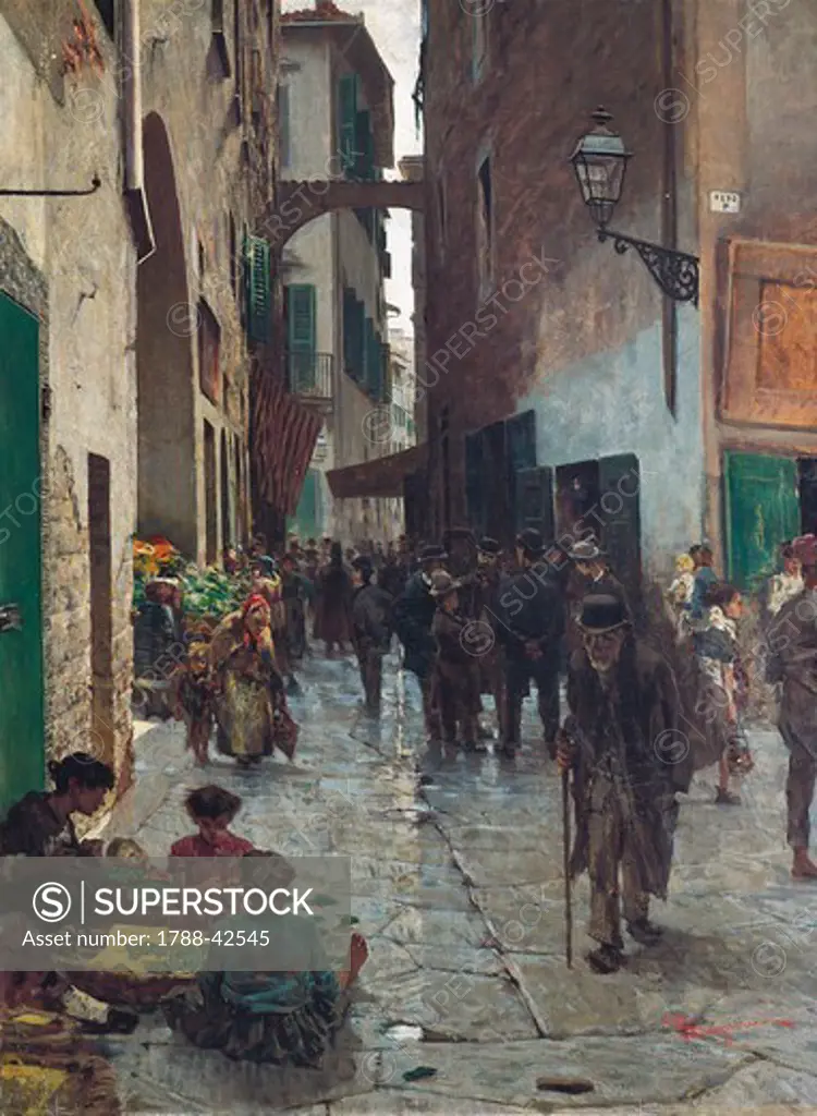 Florence ghetto, 1882, by Telemaco Signorini (1835-1901).