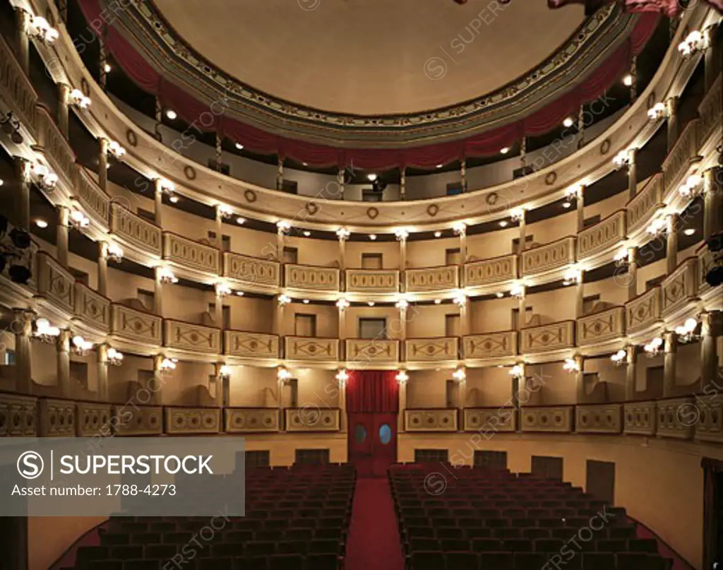 Italy - Apulia Region - Foggia - Giordano Theatre - Interior