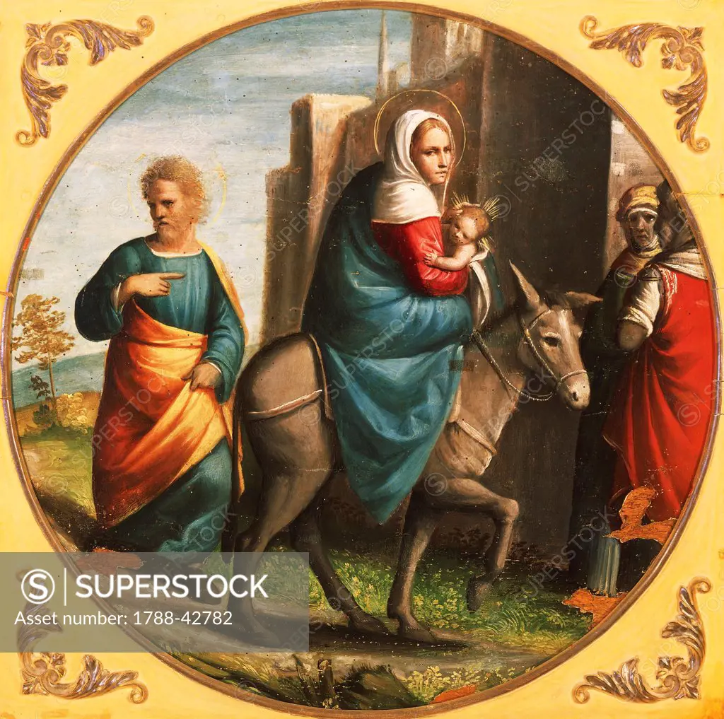 Return from the flight into Egypt, 1519, by Ortolano (active ca 1500-1527).