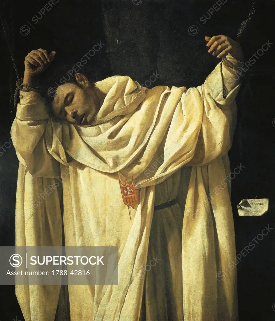 The martyrdom of St Serapion, 1628, by Francisco de Zurbaran (1598-1664), oil on canvas.