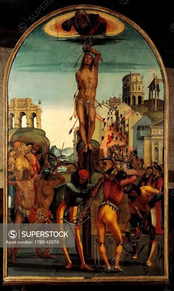 The Martyrdom of St Sebastian, by Luca Signorelli (ca 1445-1523).