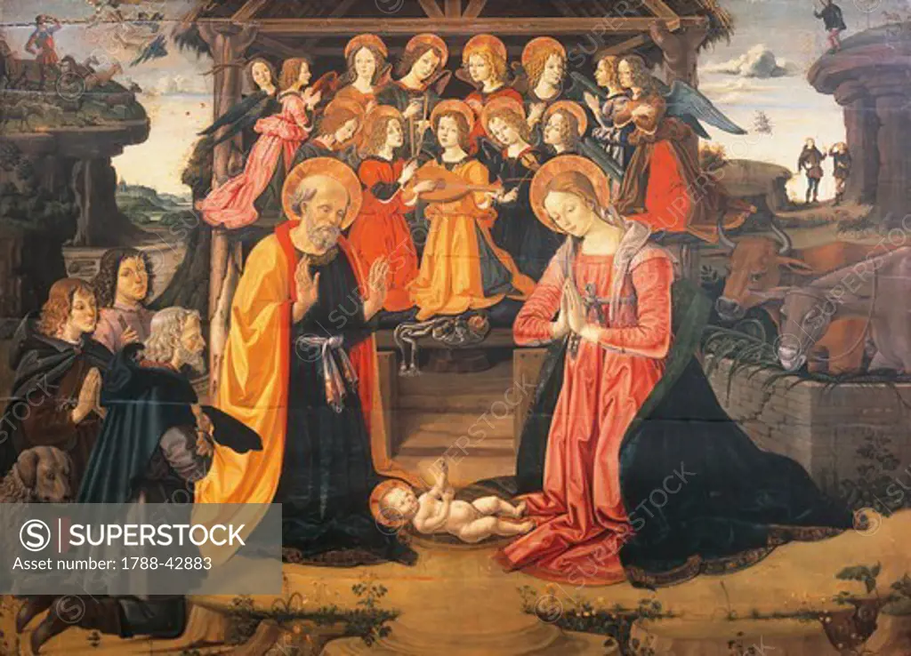 Adoration of the Shepherds, by Fiorenzo di Lorenzo (ca 1445-ca 1525).