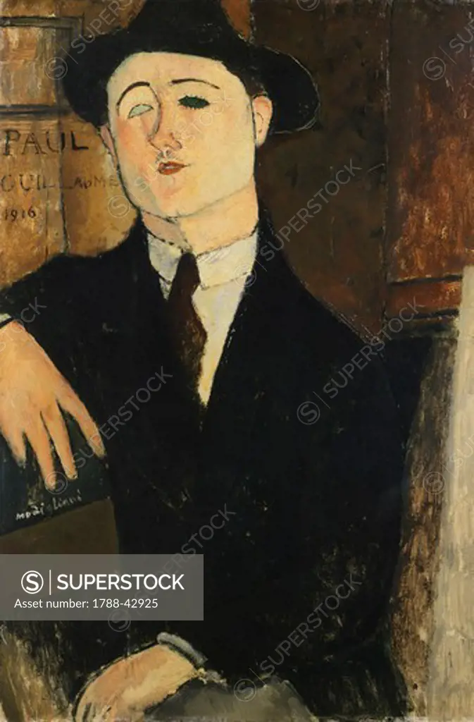 Paul Guillaume Seated by Amedeo Modigliani (1884-1920).