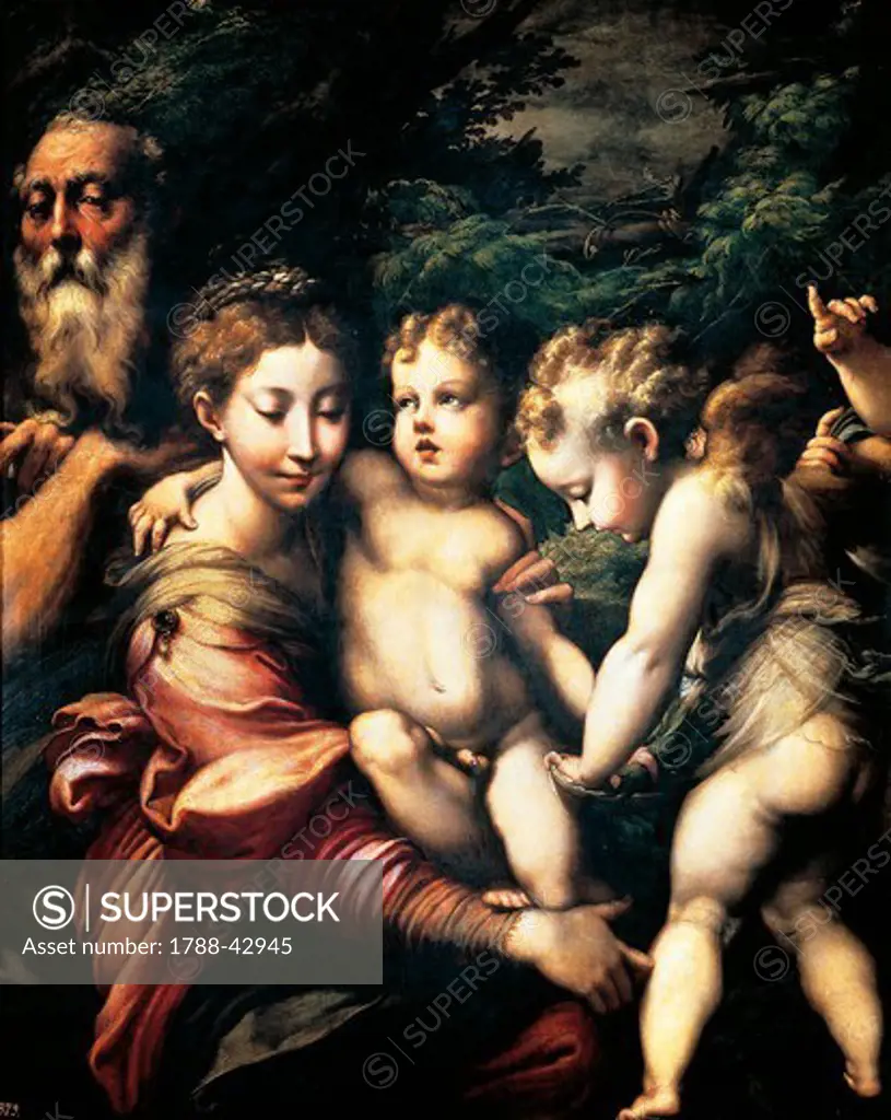 The Holy Family, by Francesco Parmigianino (1503-1540).