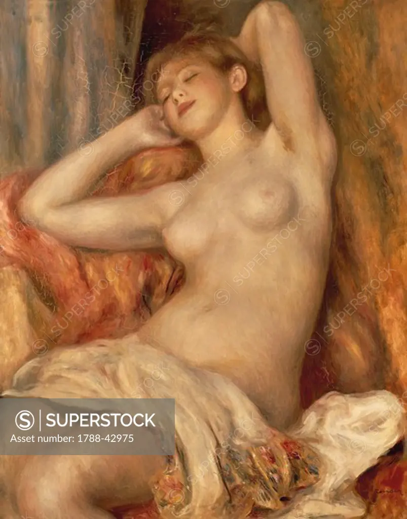 The sleeping bather, by Pierre-Auguste Renoir (1841-1919).