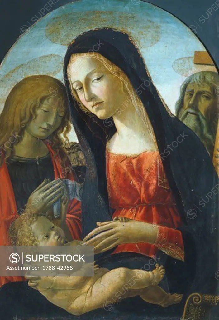 Madonna with Child, by Neroccio de' Landi (1447-1500).