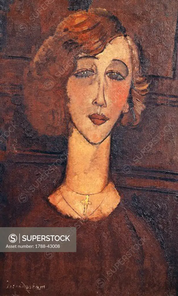 Renee, 1916, by Amedeo Modigliani (1884-1920), oil on canvas, 61x38 cm.