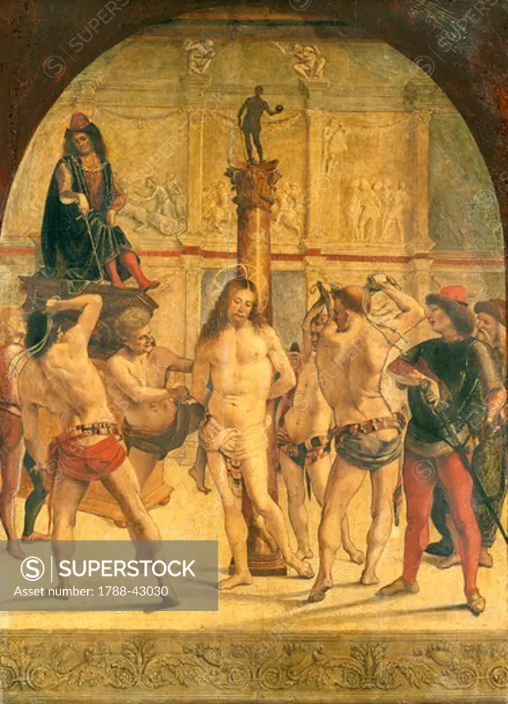 The Flagellation of Christ, by Luca Signorelli (ca 1445-1523).