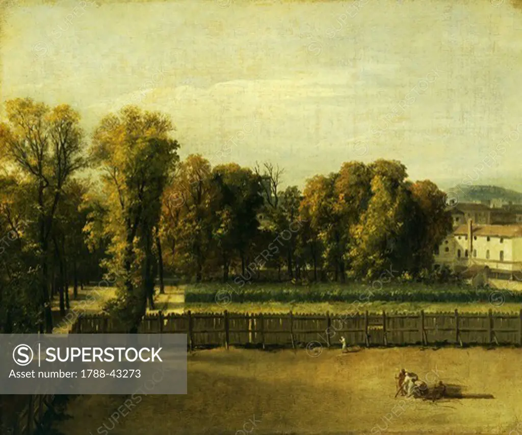 The Jardin du Luxembourg in Paris, by Jacques-Louis David (1748-1825).