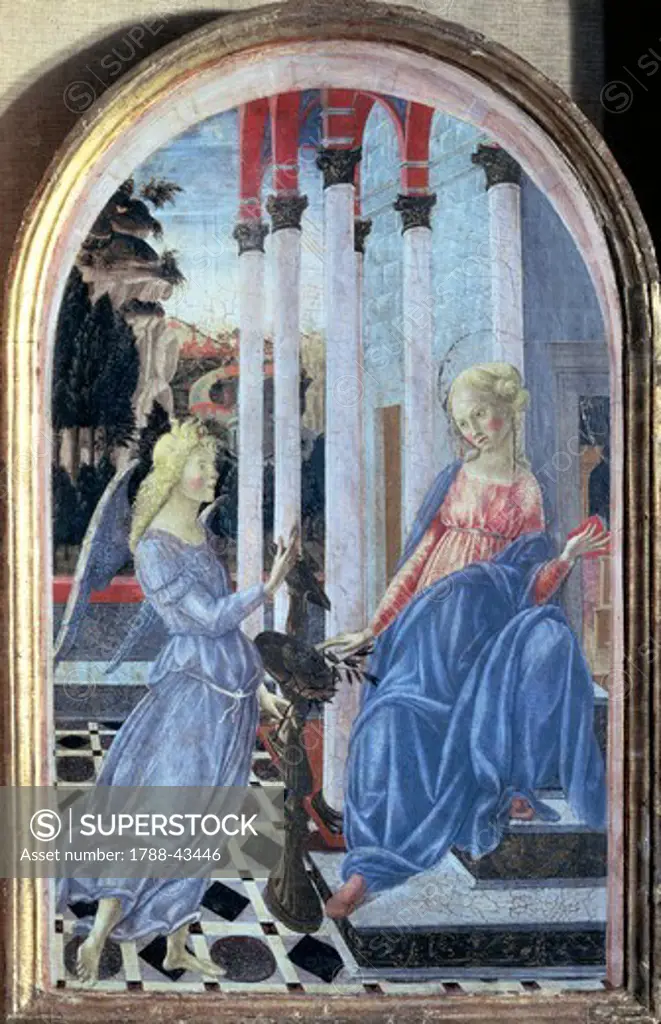 Annunciation, 1470, by Francesco di Giorgio Martini (1439-1501).