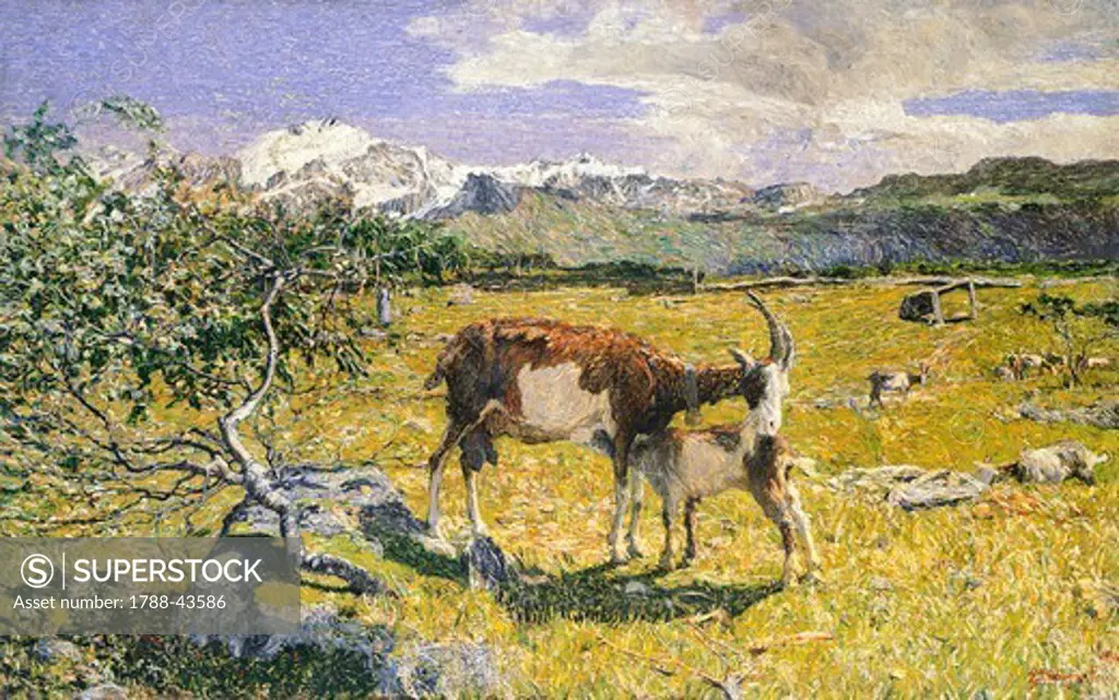 The Alps in May, by Giovanni Segantini (1858-1899).