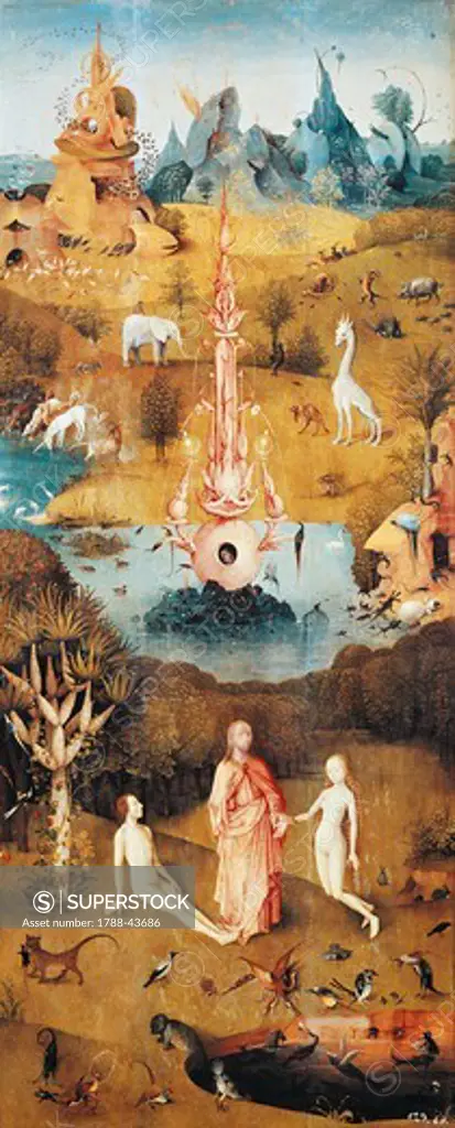 Earthly paradise, detail from the Garden of Earthly Delights Triptych, by Hieronymus Bosch (ca 1450-1516).
