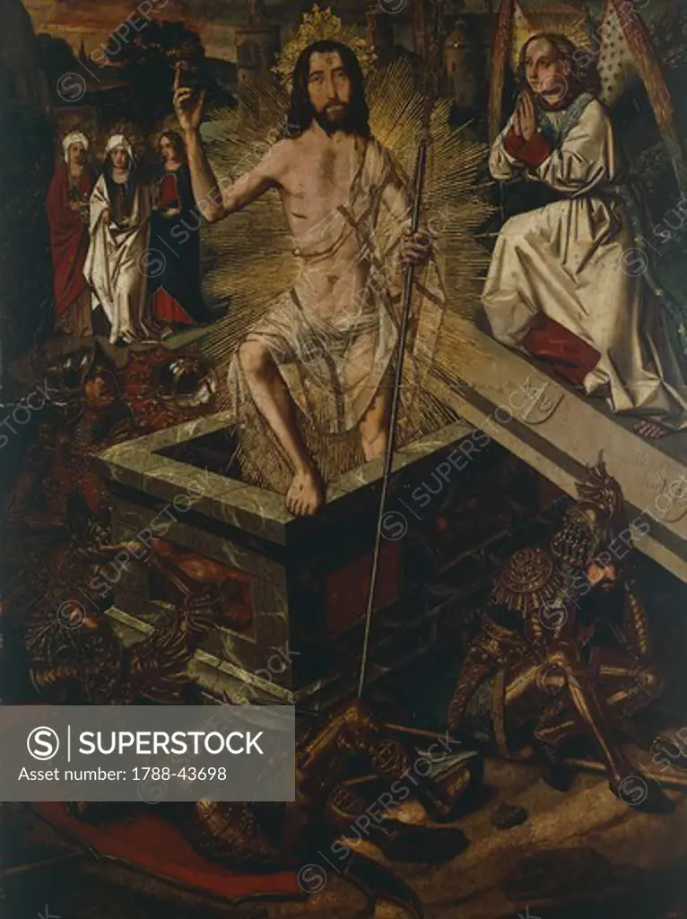 Resurrection of Christ, by Bartolome Bermejo (ca 1436-ca 1498).