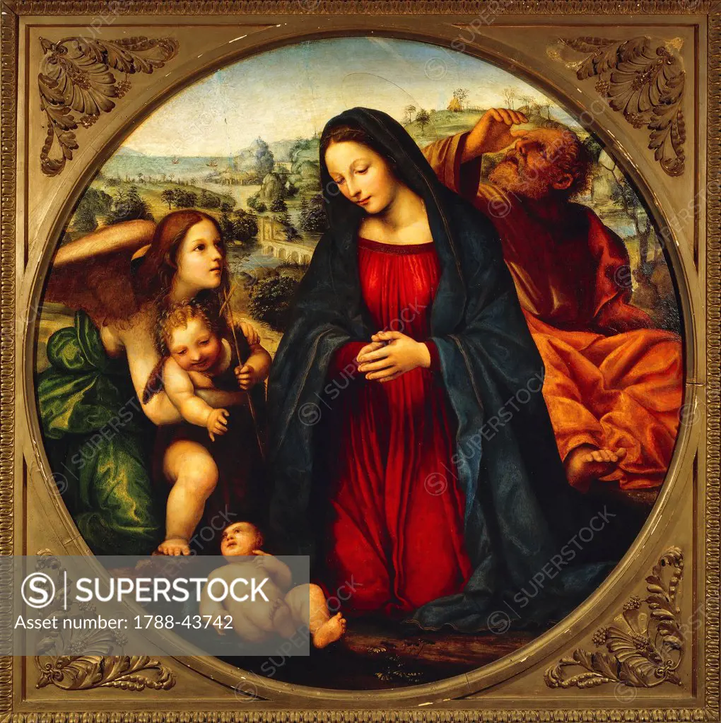 The Holy Family, by Giovanni Antonio Bazzi, known as Sodoma (1477-1549).