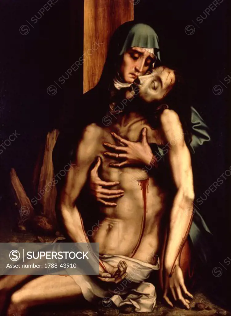 Pieta, 1560-1570, by Luis de Morales (1509-1586).