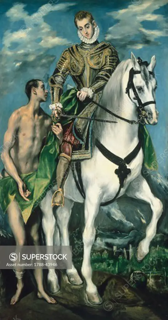 St Martin and the Beggar, by El Greco (1541-1614).