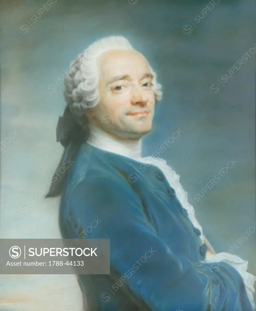 Self-portrait, 1751, by Maurice-Quentin de la Tour (1704-1788), pastel on paper, 65x53 cm.