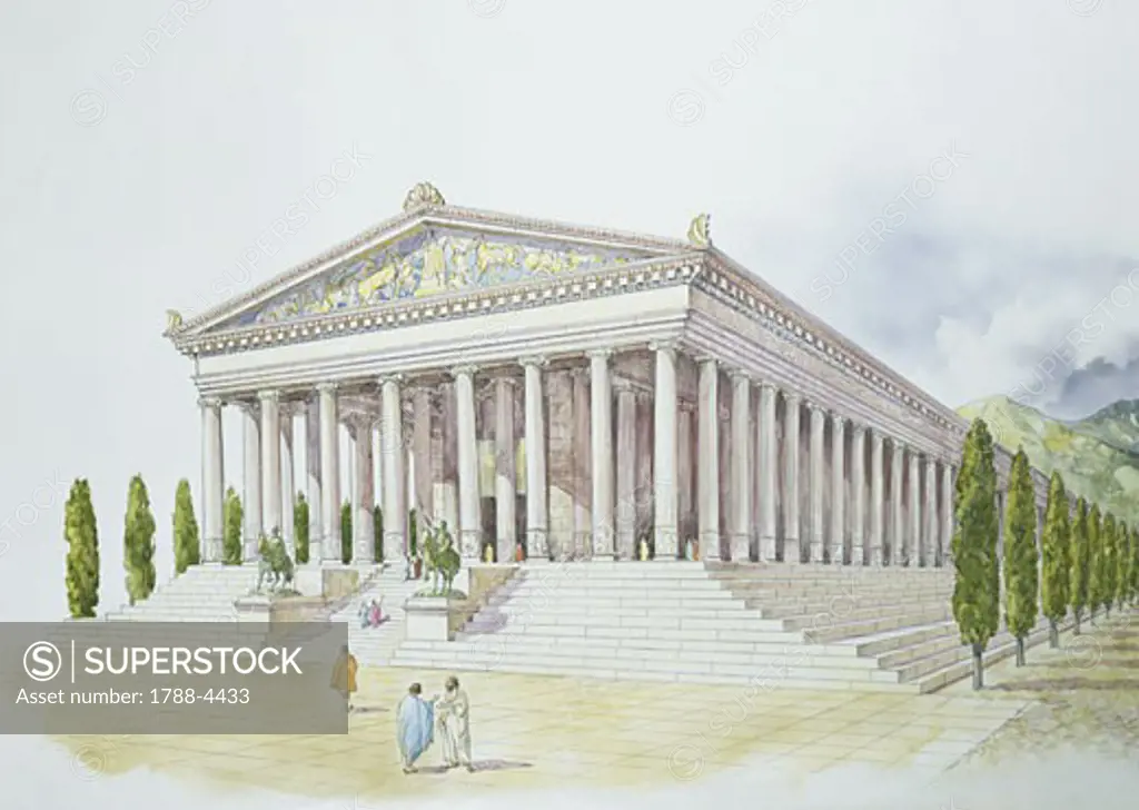 Facade of a temple, Temple of Artemis, Ephesus, Turkey