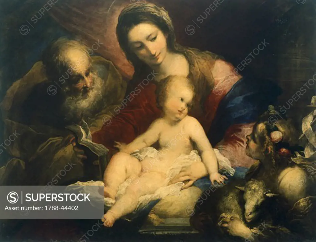 The Holy Family, by Valerio Castello (1624-1659).
