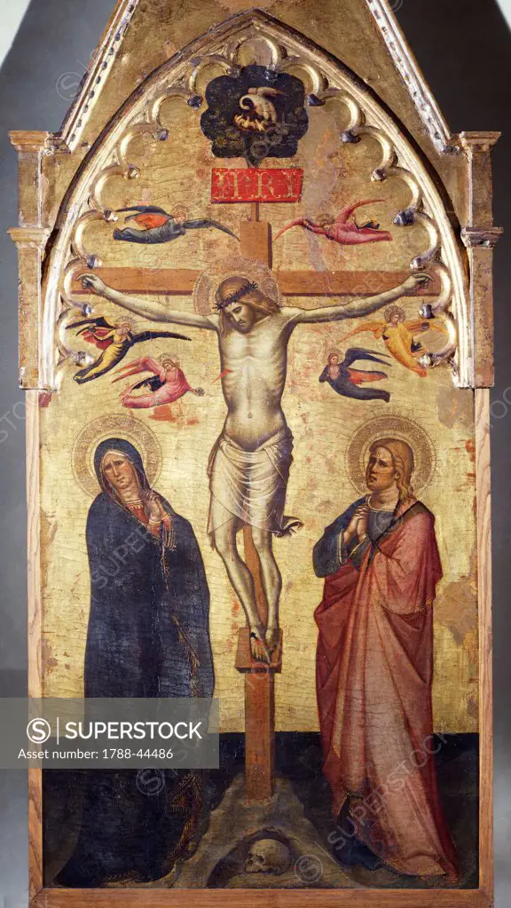 Crucifixion, 14th century, by an unknown artist of the Tuscan School.