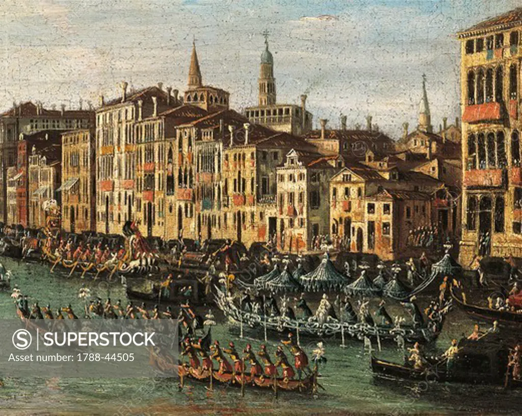 Regatta on the Grand Canal, from the School of Canaletto, 17th-18th Century.