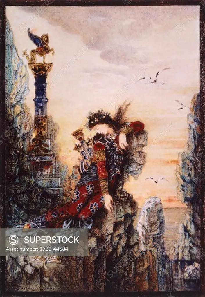 Sapphire, by Gustave Moreau (1826-1898), oil on canvas.