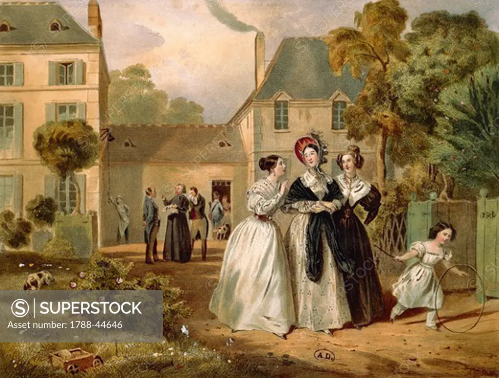 College friends, ca 1831, France.