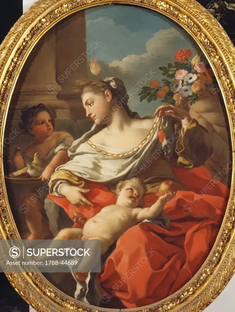 Allegory of Innocence, by Francesco de Mura (1696-1782), oil on canvas.