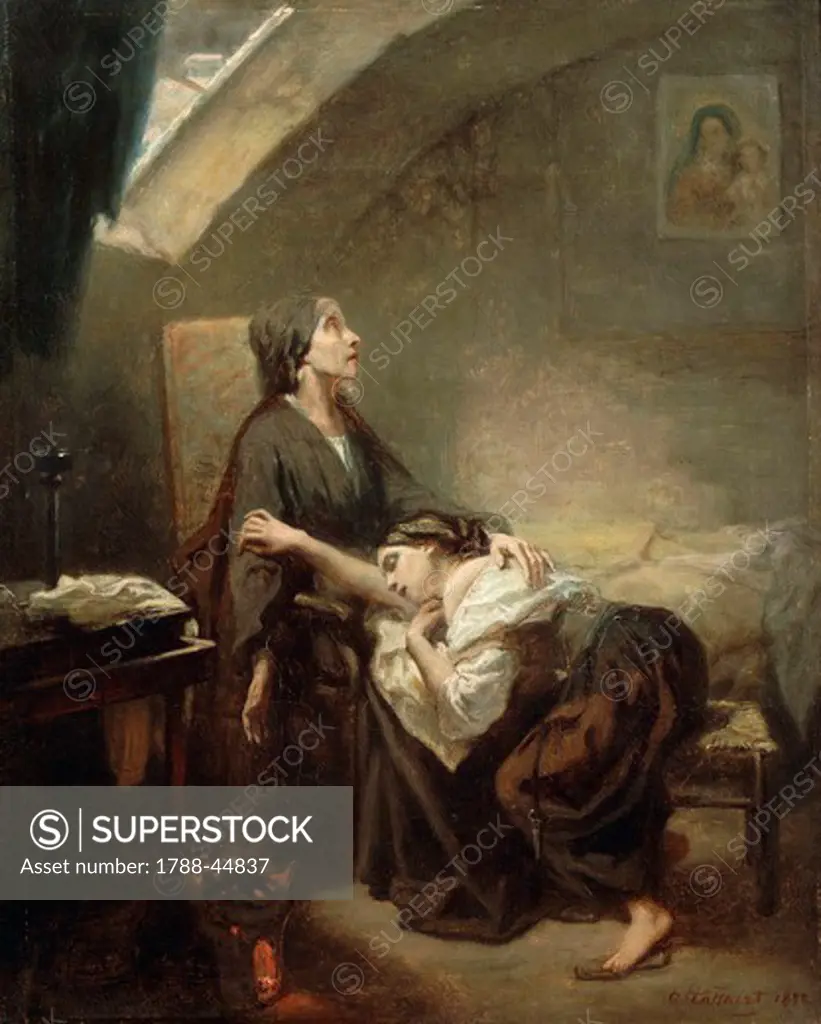 Suicide or An Unhappy Family, 1849-1852, by Octave Tassaert (1800-1874), oil on canvas.