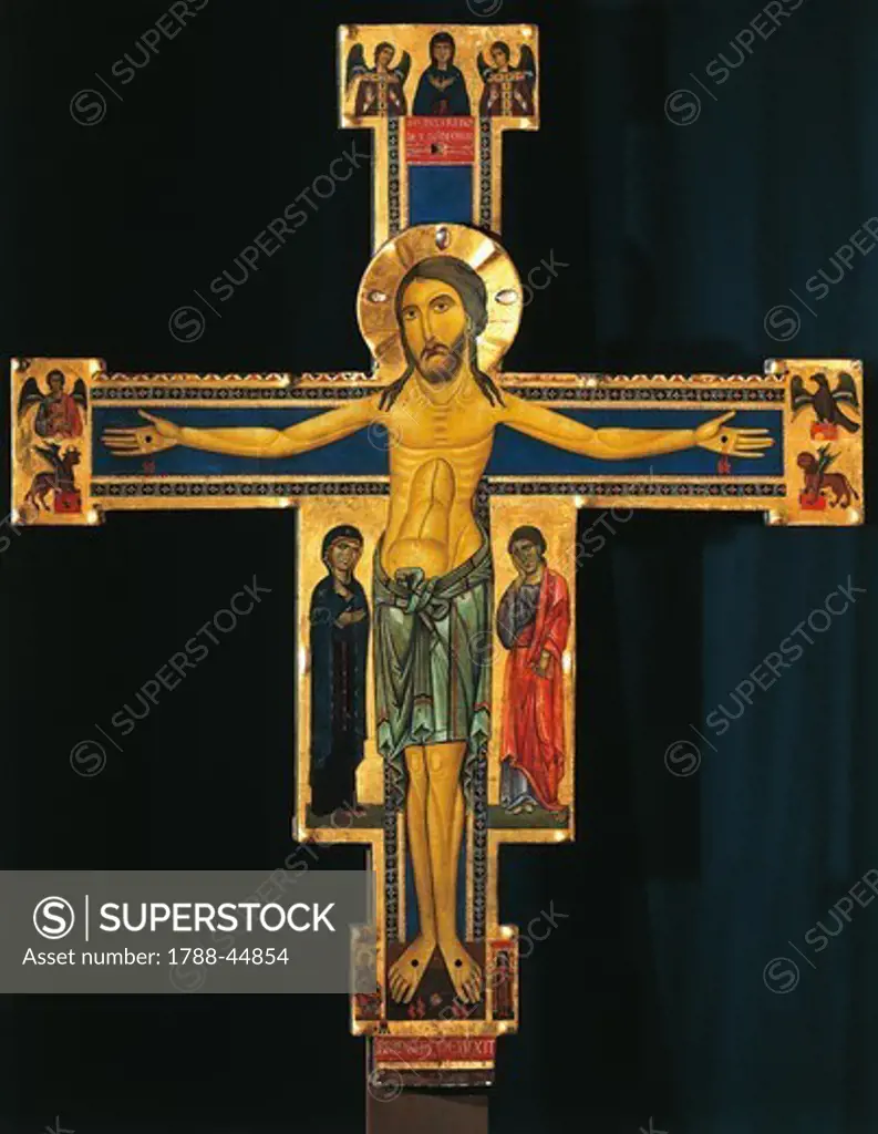Crucifix, by Berlinghiero Berlinghieri, 13th Century.