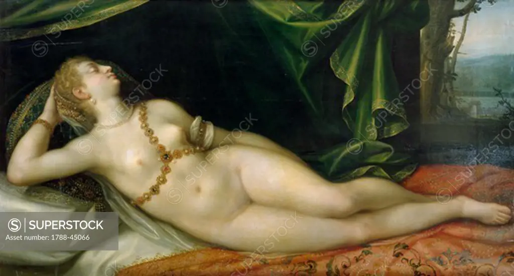 Venus sleeping, by Joseph Heintz the Elder (1564-1609).