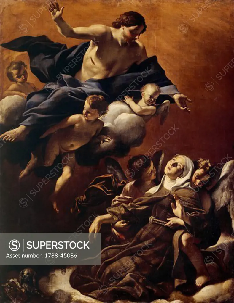 Ecstasy of St Margaret of Cortona, 1622, by Giovanni Lanfranco (1582-1647), oil on canvas, 230x185 cm.