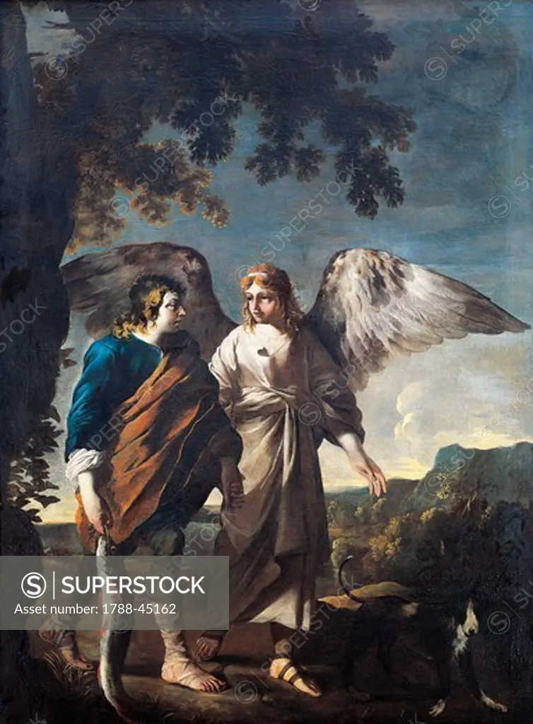 Tobias and the Angel, by Jean Tassel (1608-1667).