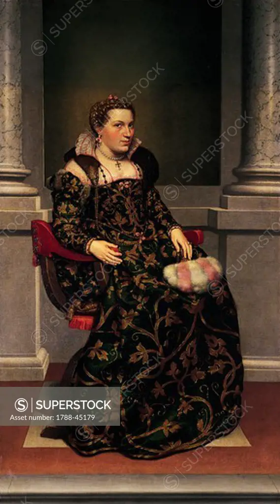 Portrait of Isotta Brembati Grumelli, Giovanni Battista Moroni (ca 1525-1578), oil on canvas.