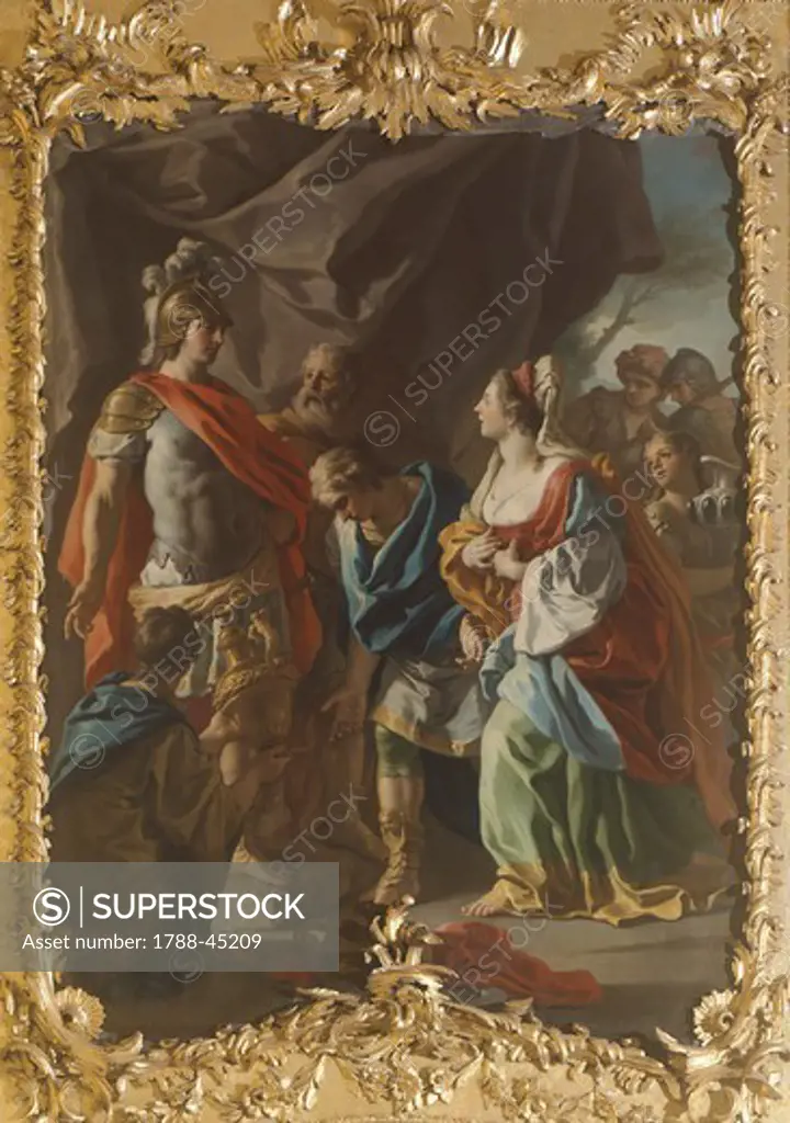 Stories of Alexander, by Francesco De Mura (1696-1782).