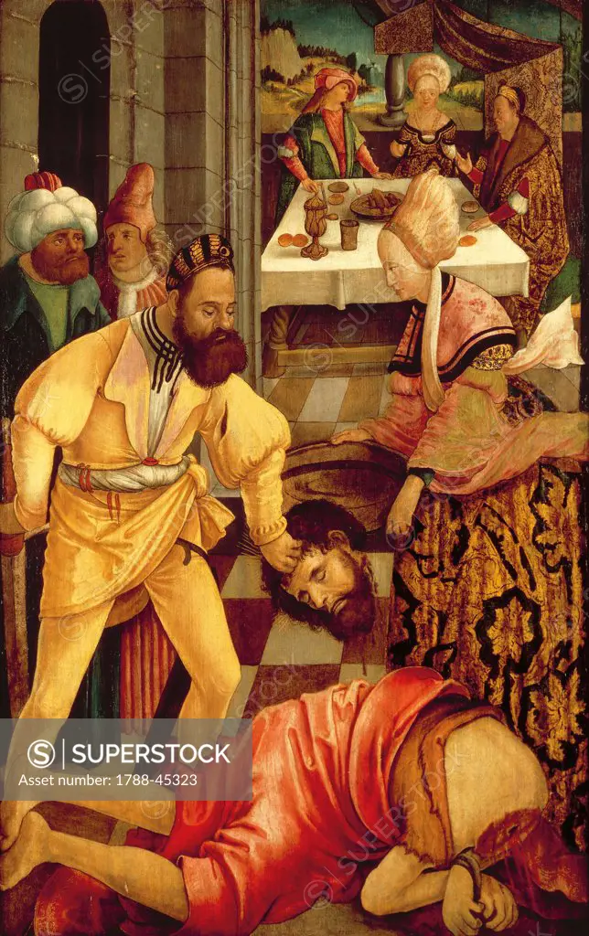 The beheading of Saint John the Baptist, by Erhard Altdorfer (ca 1485-1561).
