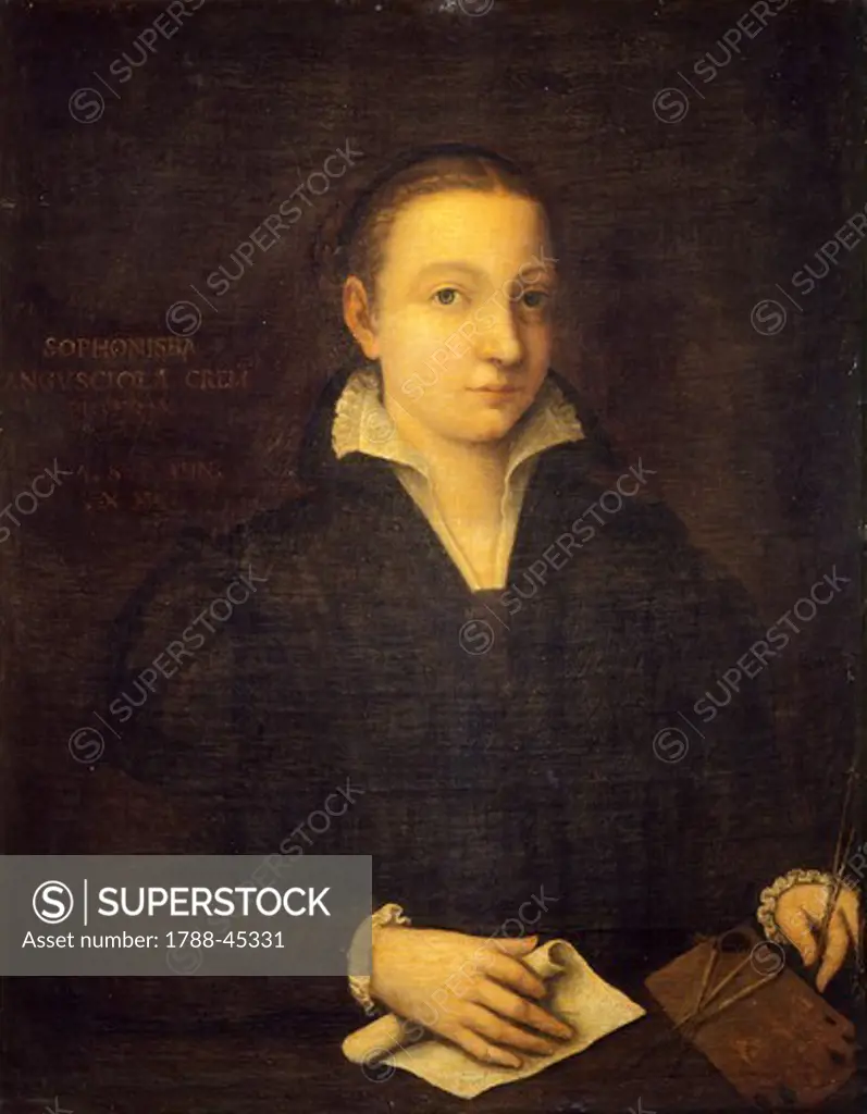 Self-portrait, 1552, by Sofonisba Anguissola (1532-ca 1625).