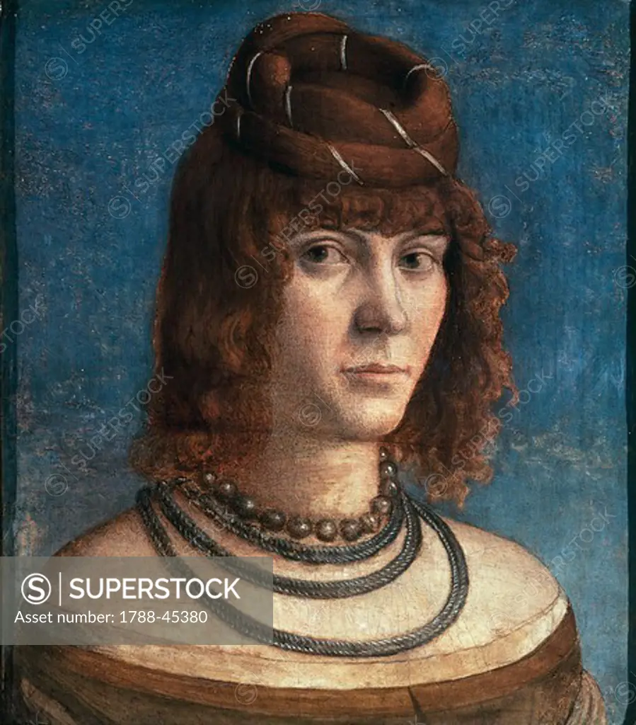 Portrait of a Courtesan, by Vittore Carpaccio (ca 1465-1525 or 1526).