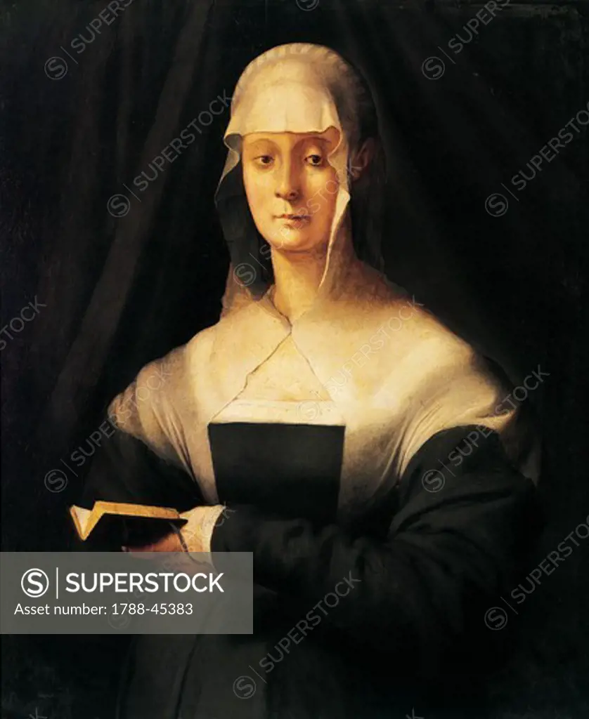 Portrait of Maria Salviati, by Jacopo da Pontormo (1494-1557).