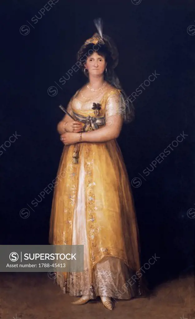 Maria Luisa of Parma, Queen of Spain, by Francisco de Goya (1746-1828).