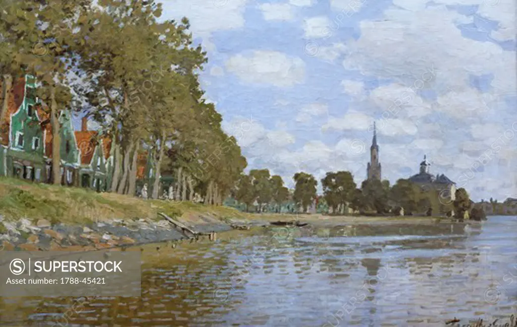 Zaandam, 1871, by Claude Monet (1840-1926), oil on canvas, 478x73 cm.