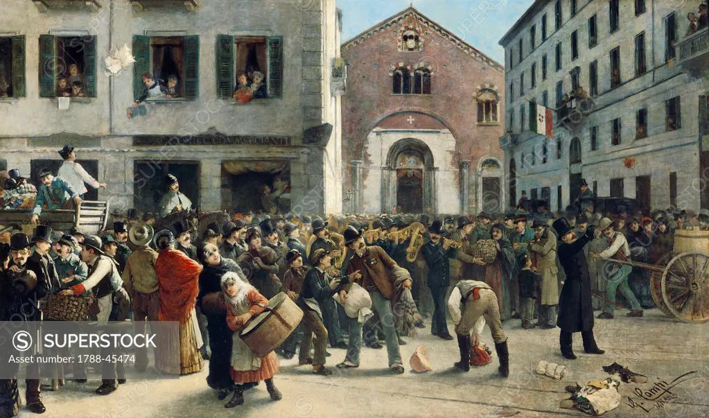 Charity Walk, 1883, by Giacomo Campi (1846-1921).
