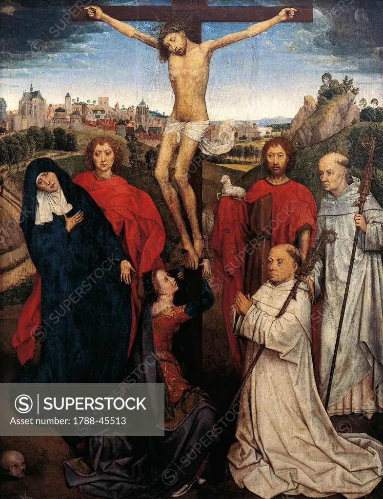 The Crucifixion, by Hans Memling (ca 1430-1494).