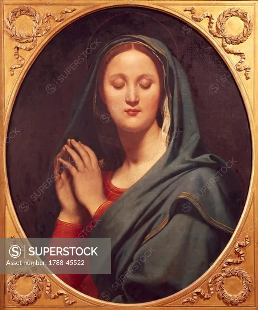 Virgin of the Blue Veil, by Jean Auguste Dominique Ingres (1780-1867), oil on canvas, 77x65 cm.