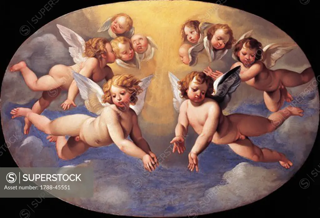 Glory of angels, by Giuseppe Cesari (1568-1640).