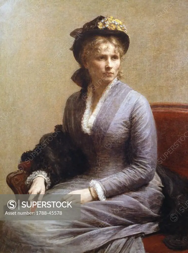 Portrait of Charlotte Dubourg, 1882, by Henri Fantin-Latour (1836-1904).