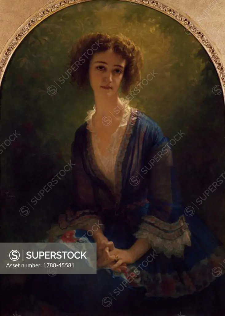 Portrait of Countess Pastre, by Antoine Auguste Ernest Hebert (1817-1908).