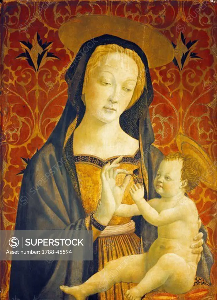 Madonna with Child, by Domenico Veneziano (1410-1461).
