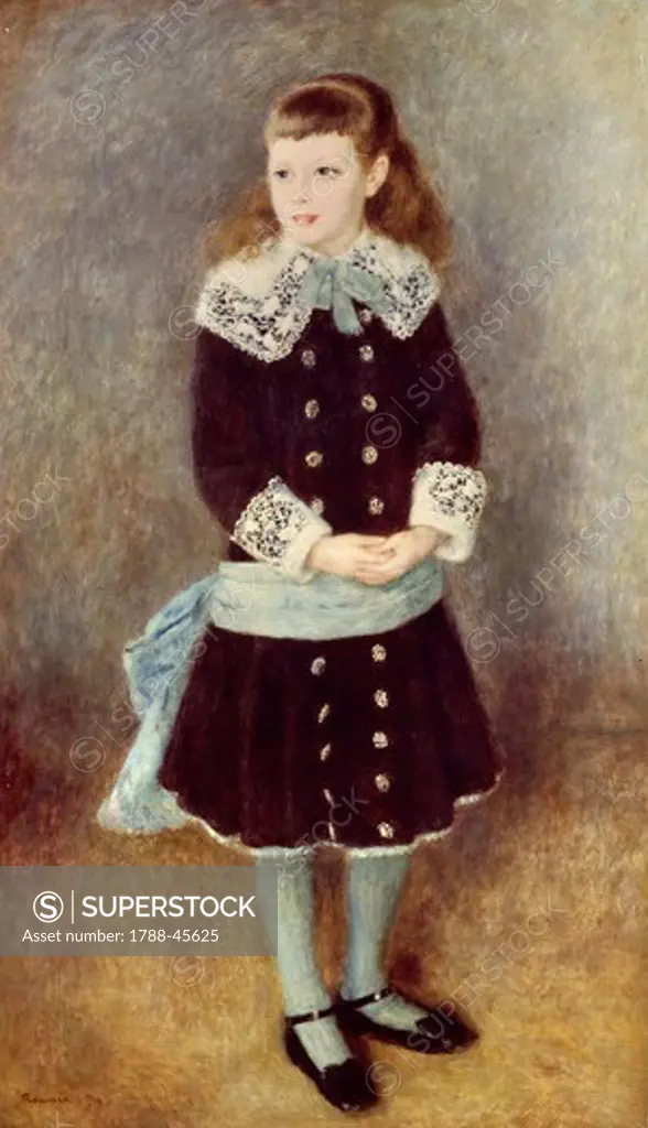 Portrait of Martha Berard, 1879, by Pierre-Auguste Renoir (1841-1919).