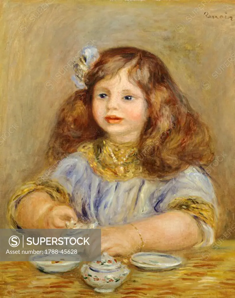 Portrait of Genevieve Bernheim De Villiers, by Pierre-Auguste Renoir (1841-1919).